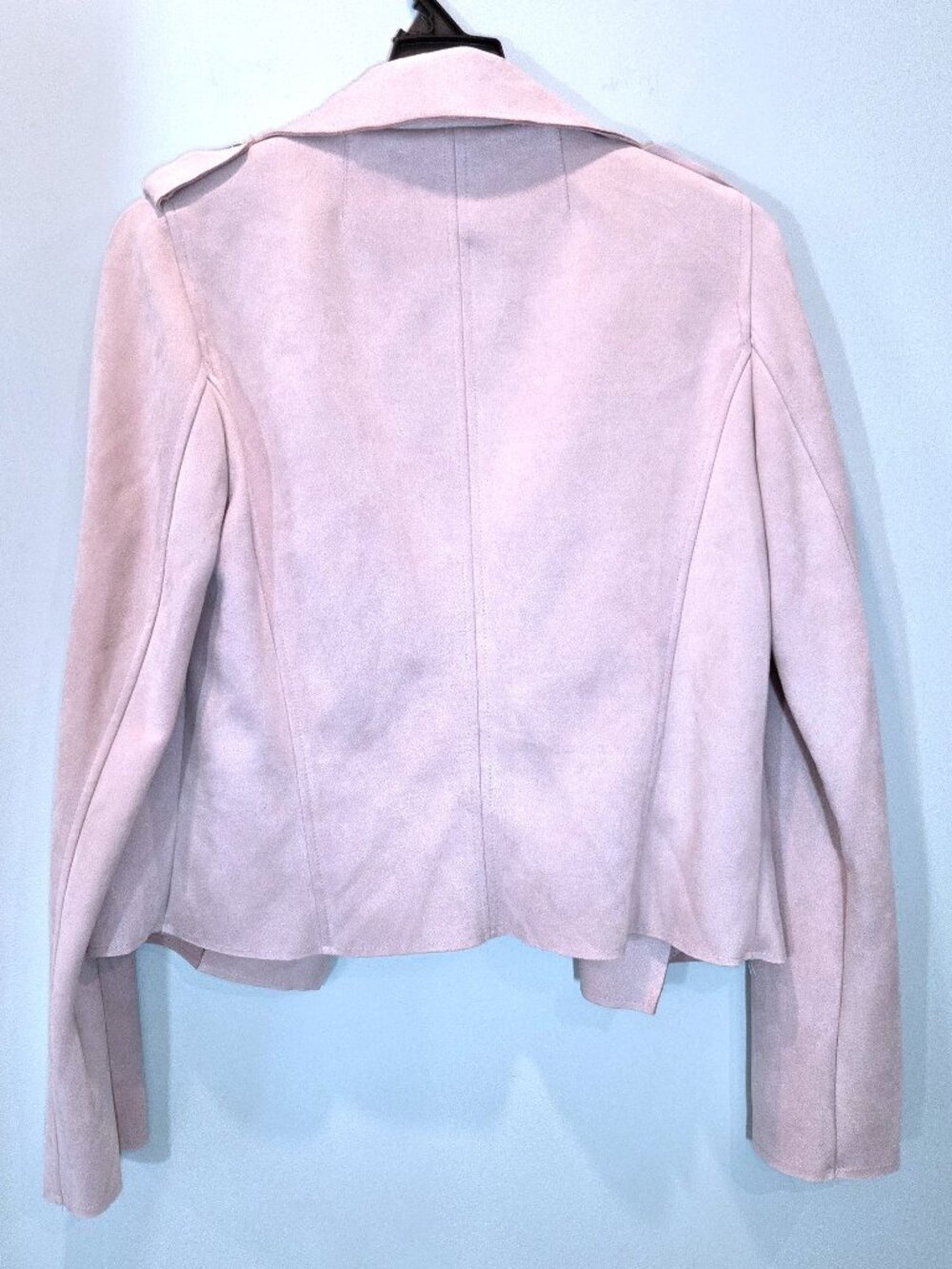 Kut from the Kloth Blush Pink Faux Suede Jacket Size S - Picture 2 of 5